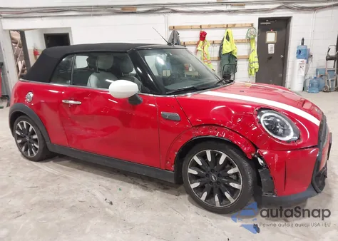 2023 Mini Convertible Cooper S z USA, uszkodzony, nr VIN WMW43DL06P3P43859